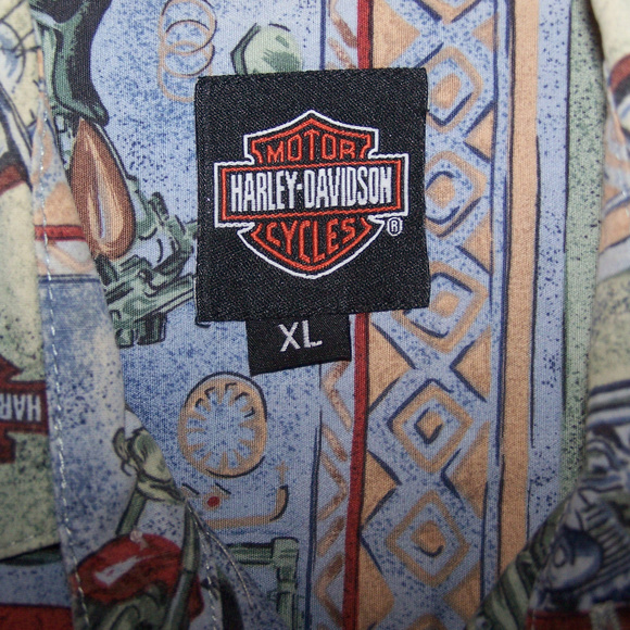 HARLEY-DAVIDSON "TORI RICHARD" CASUAL SHIRT S2892 - Picture 8 of 8